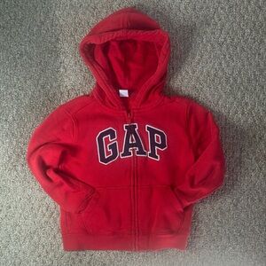 Red Gap baby zip up hoodie Size 5 years